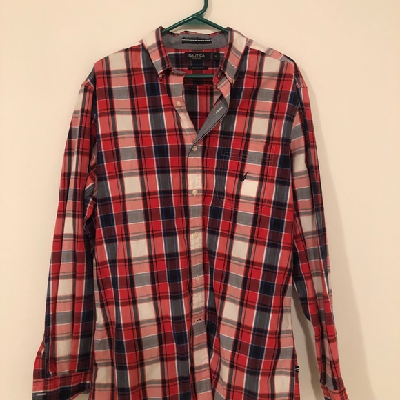 Nautica Plaid Button Down - Picture 1 of 3